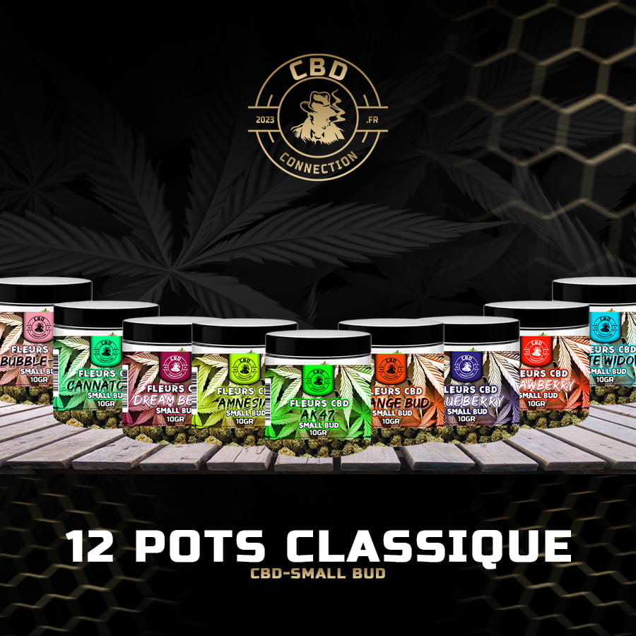 12 Pots Classique Fleurs CBD