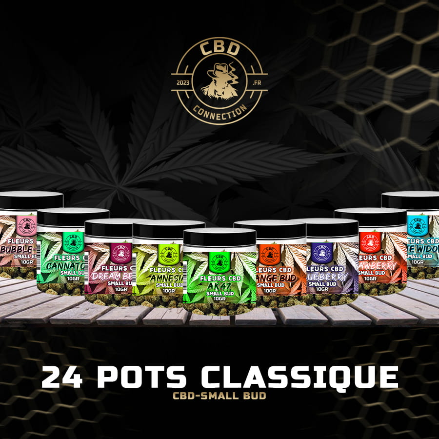 24 Pots Classique Fleurs CBD