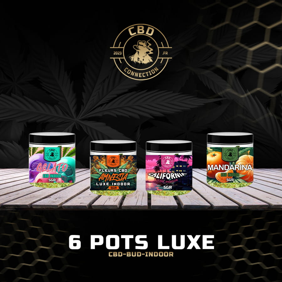 6 Pots Luxe Fleurs CBD