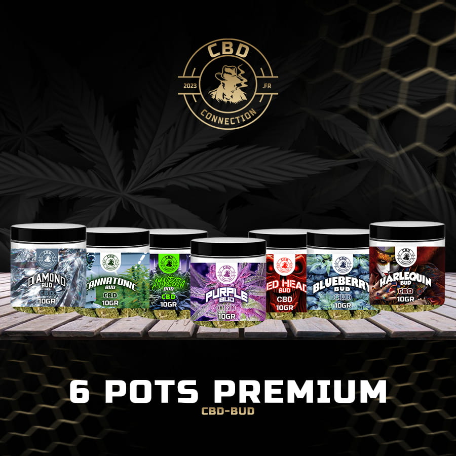 6 Pots Premium Fleurs CBD