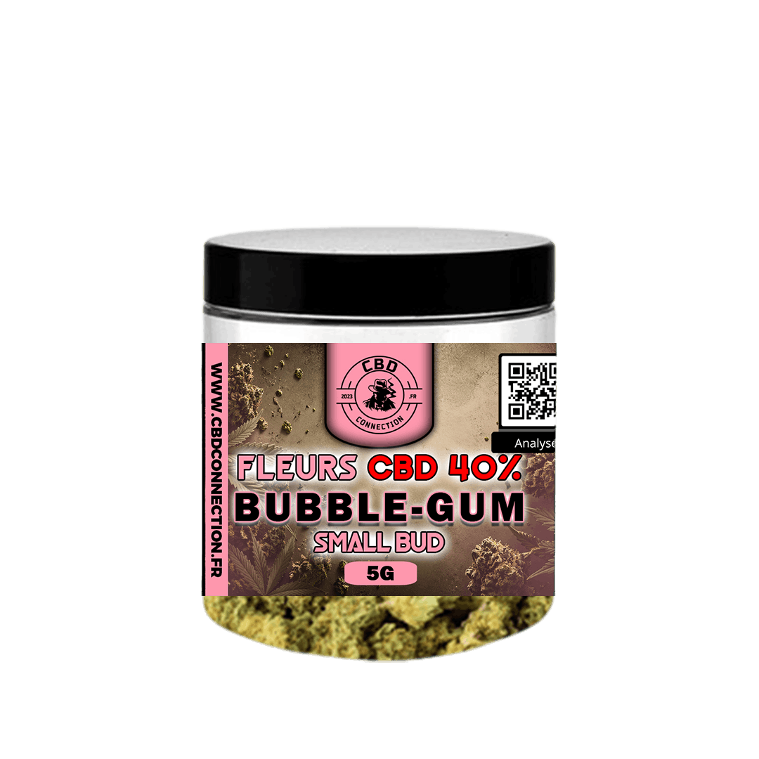 Gamme Classique Pot Fleurs CBD 40% BUBBLE GUM SMALL BUD