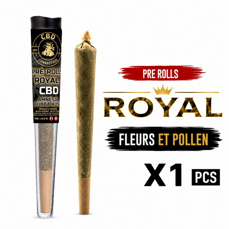 Pré-rolls CBD Royal AMNESIA & BUBBA KUSH