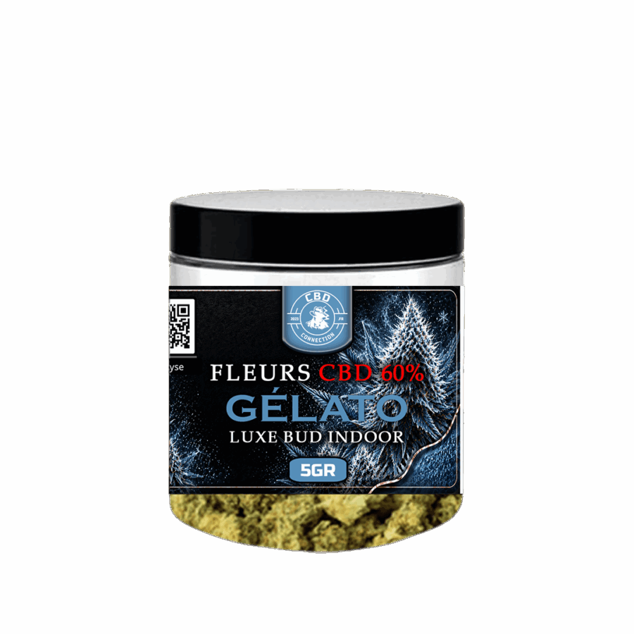 Gamme Luxe Pot CBD 60% GELATO BUD