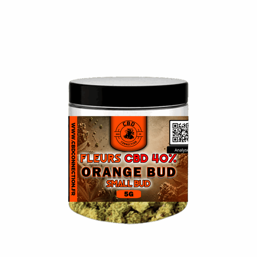 Gamme Classique Pot Fleurs CBD 40% ORANGE BUD SMALL BUD