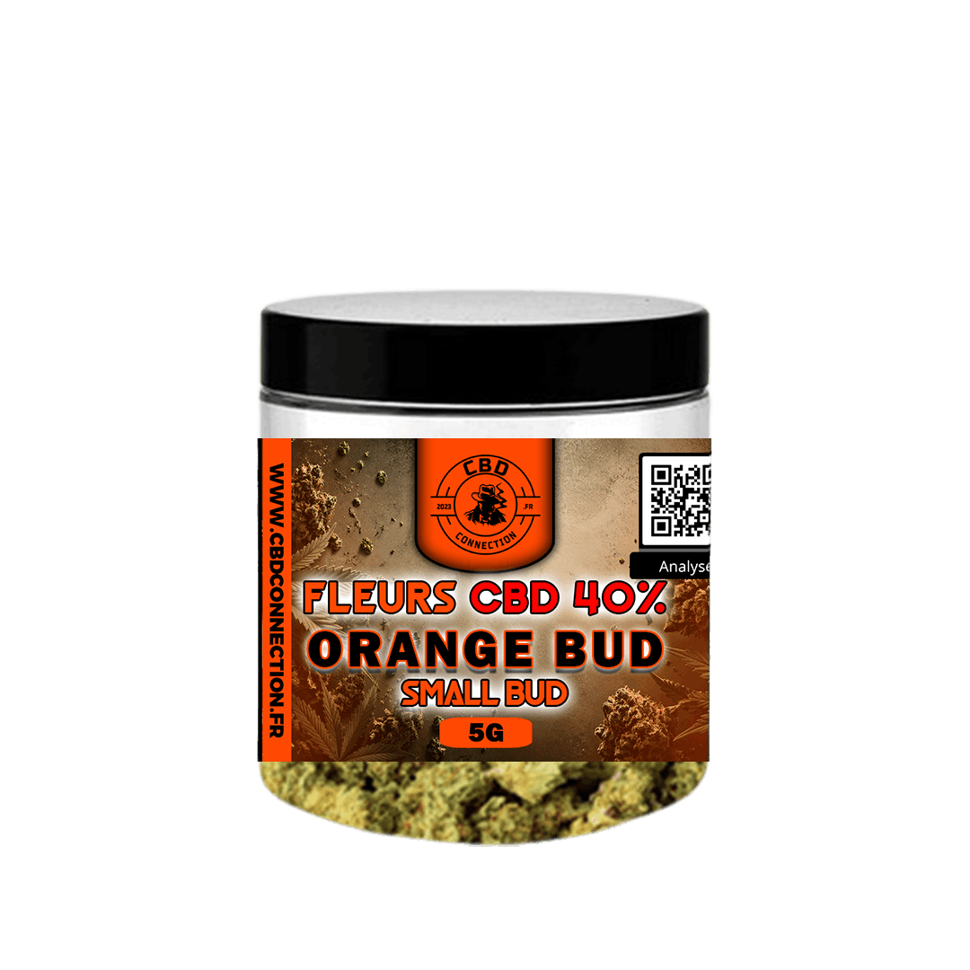Gamme Classique Pot Fleurs CBD 40% ORANGE BUD SMALL BUD