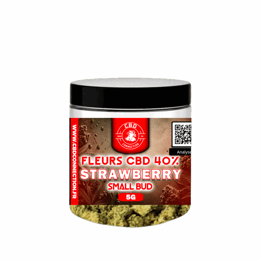 Gamme Classique Pot Fleurs CBD 40% STRAWBERRY SMALL BUD