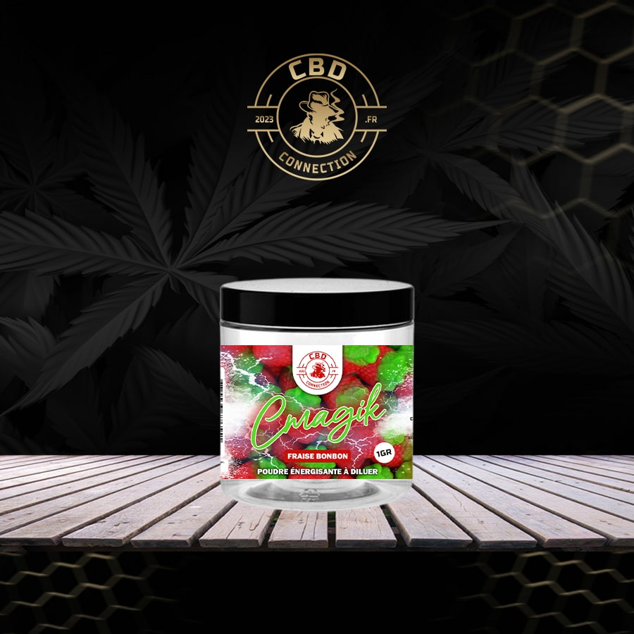Cmagik Poudre Énergisante à Diluer Goût Fraise Bonbon