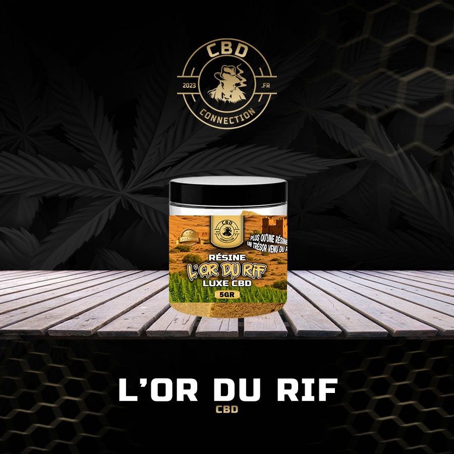 Résine CBD 45% L'or Du Rif